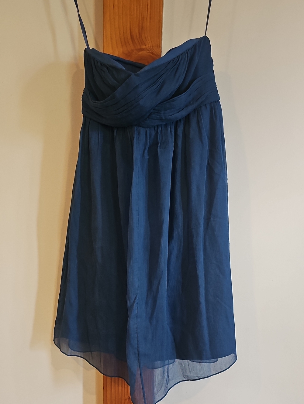 J. Crew Navy Blue Mini Chiffon Dress